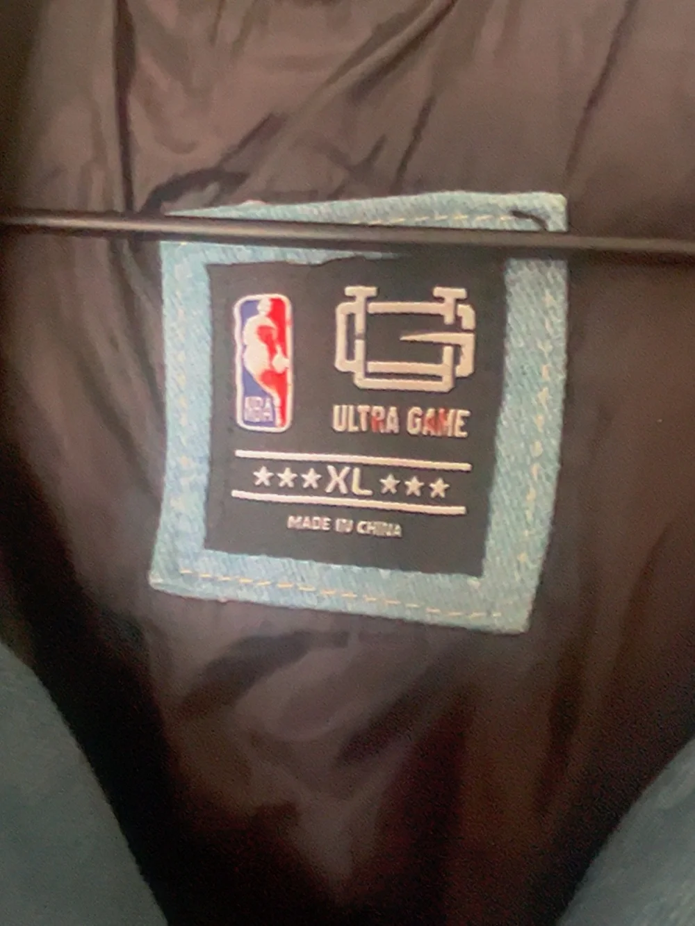 Ultra game Urban outfitters NBA logo patch letterman jacket